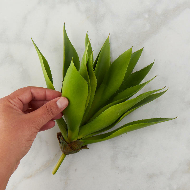 Green Vinyl Aloe Plant Pick