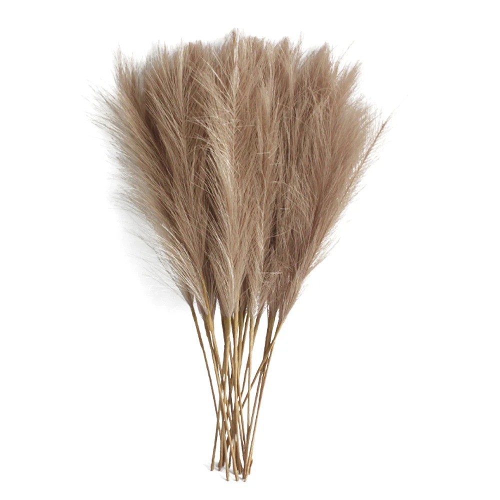 6PCS Artificial Pampas Grass Flowers Fake Reed Wedding Home Decor