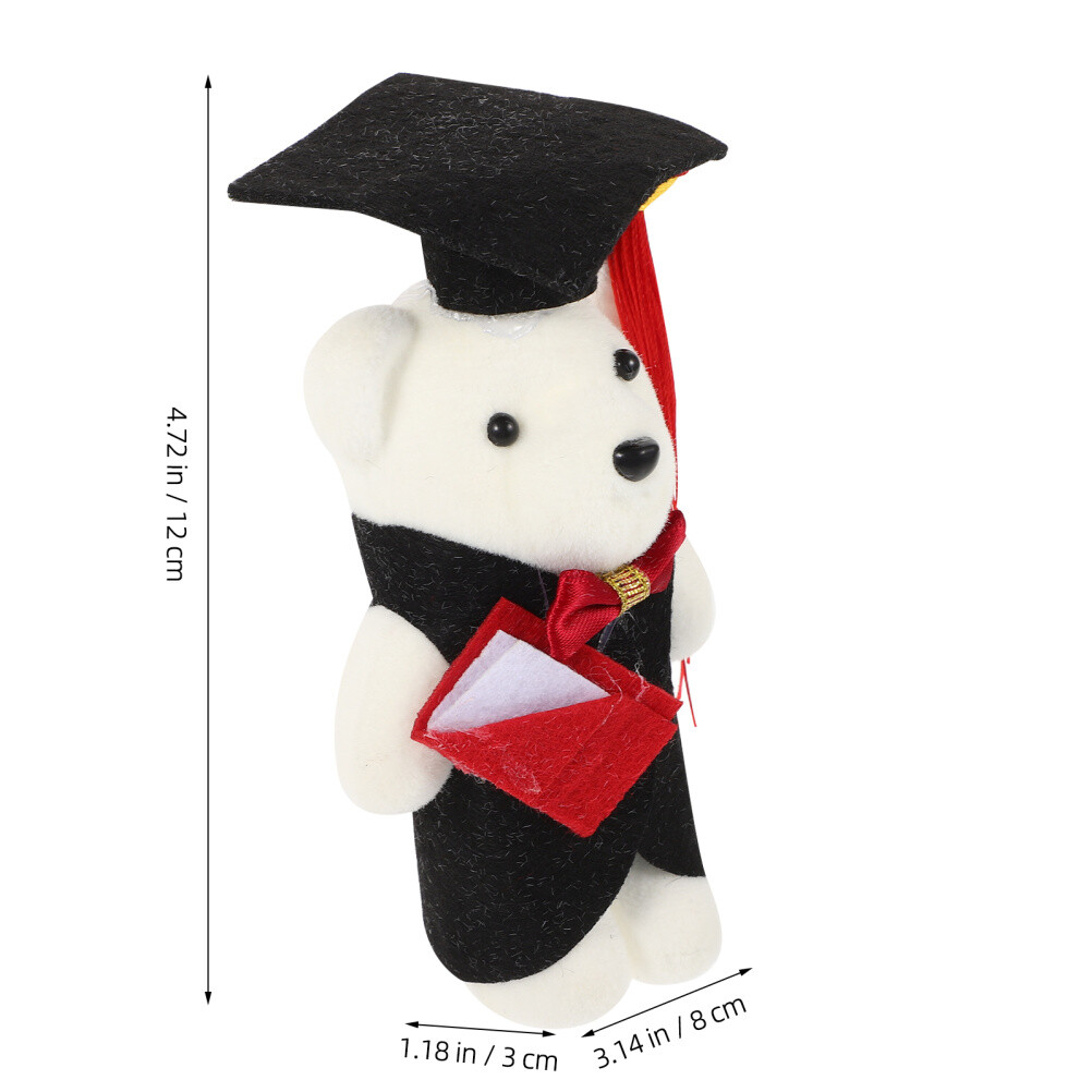 10PCS Graduates Gift Graduation Bear Dolls Plush Stuffed Animal Toys