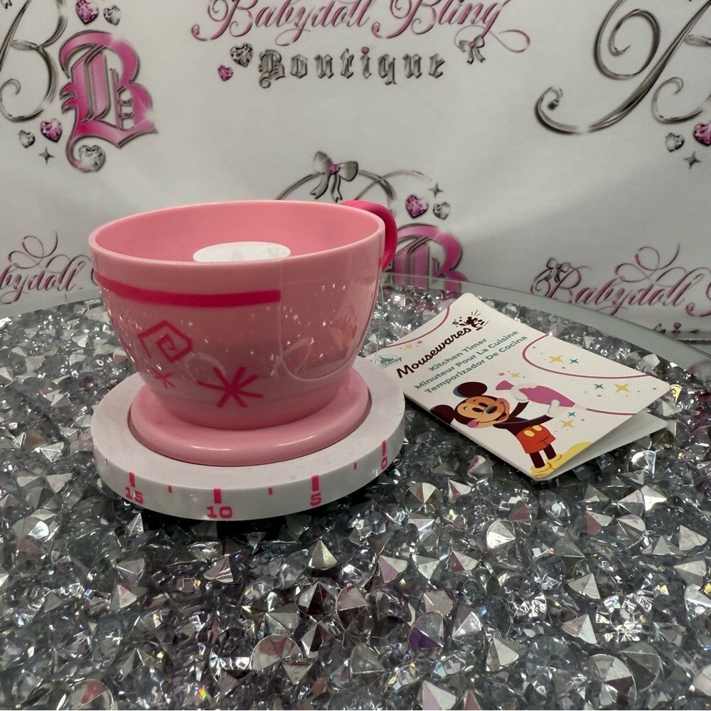 Disney timer Alice in wonderland tea cup classic mousewares Pink Cup with Timer