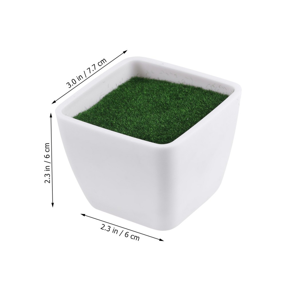 Flower Pot White Foam for School Projects 1Pcs 3.1×3.1×2.4in