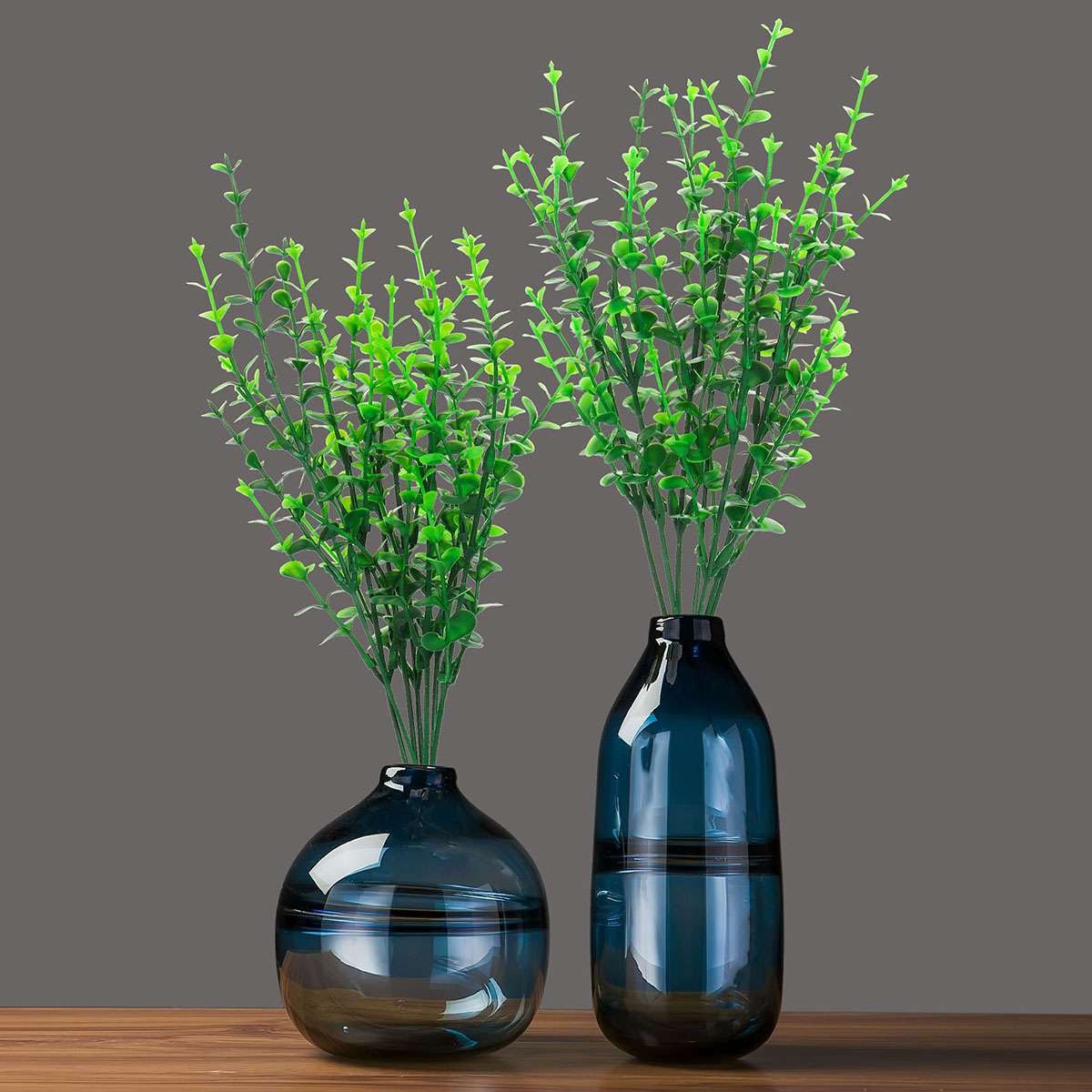 2/6/10x Artificial Eucalyptus Stems Fake Plants Greenery Decor Eucalipto Leaves