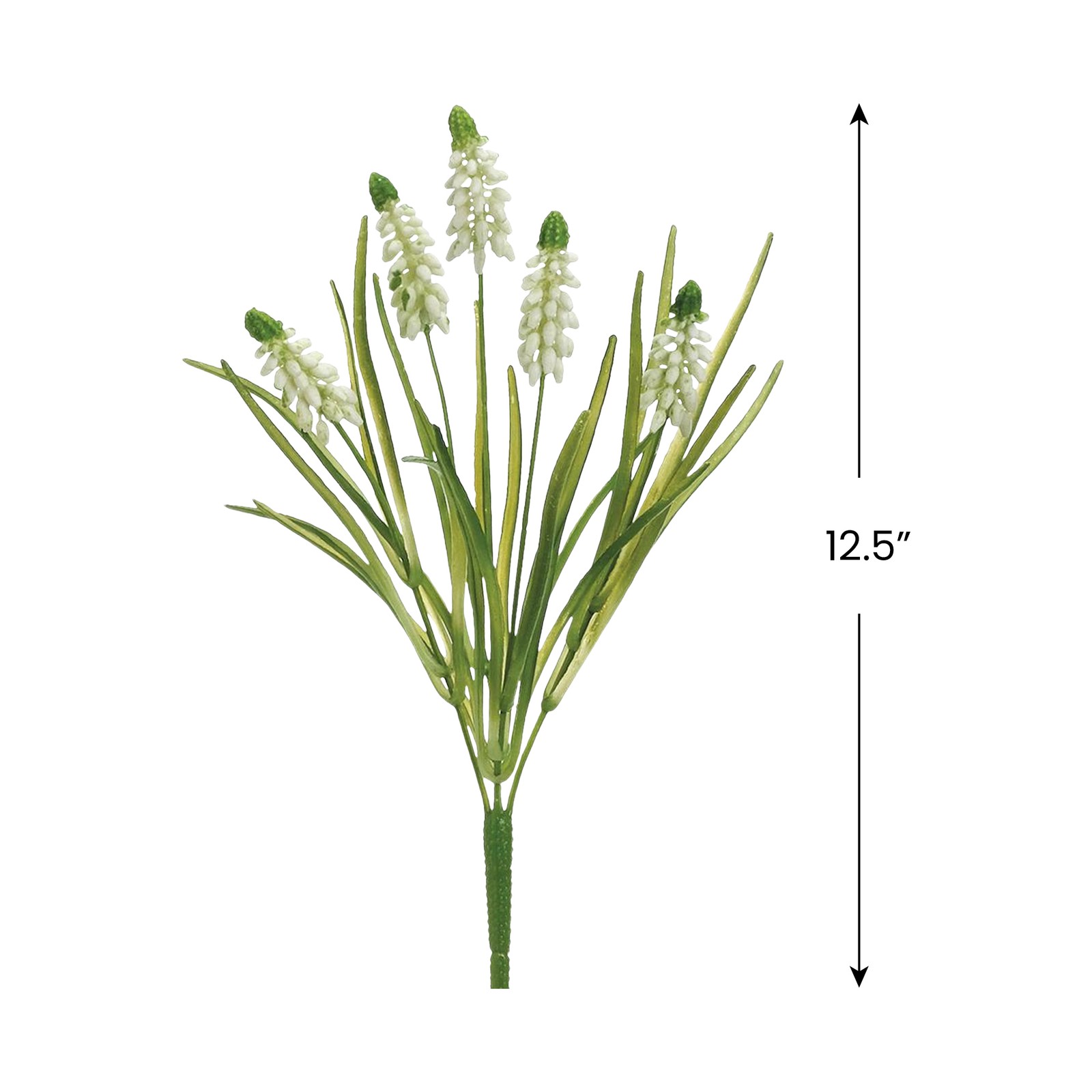 Allstate 12.5″ White Muscari Artificial Floral Spray