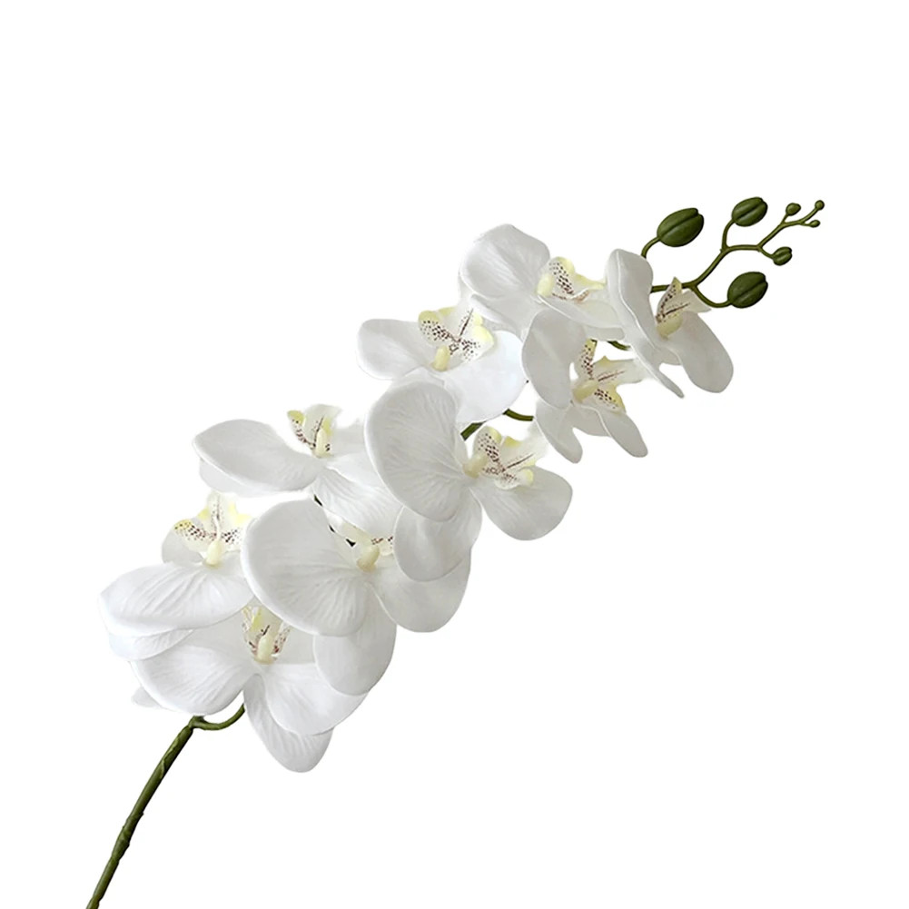 98Cm Long Phalaenopsis Artificial Flower Soft PVC Flowers Long-Lasting Beauty Re