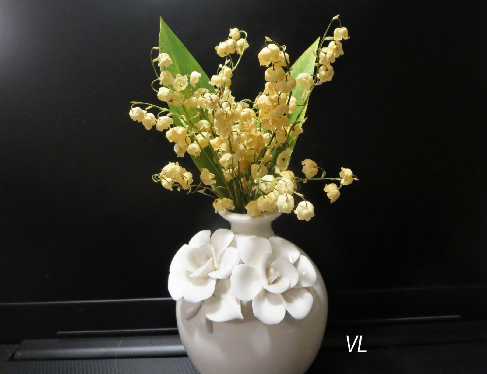 Dried flowers Lily of the valley vial botany Floral Bloom Display ,wunderkammer