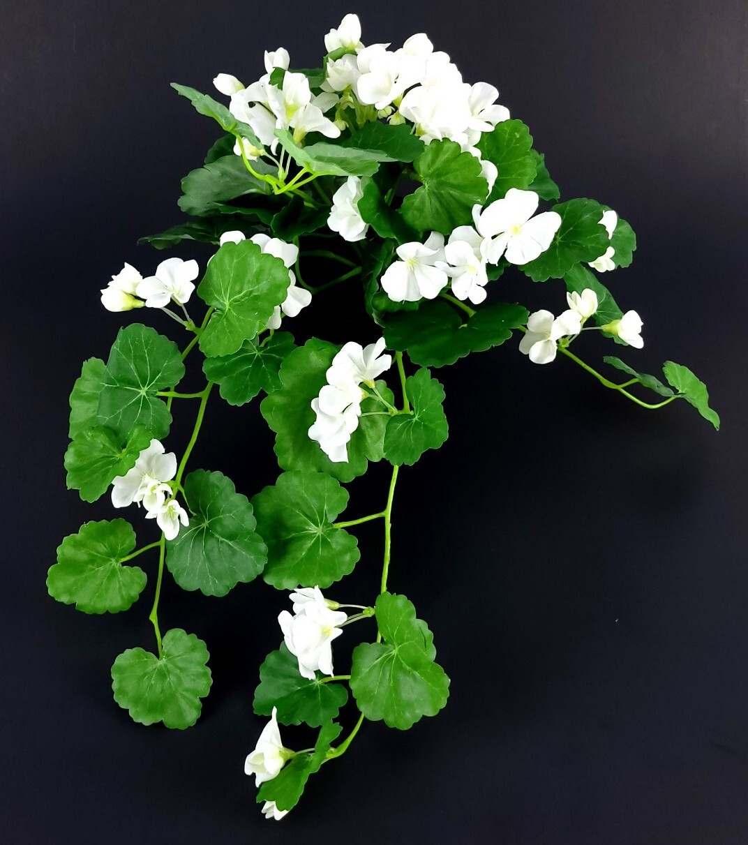 Ikea FEJKA Artificial Potted Plant Geranium /Hanging White New 805.064.73