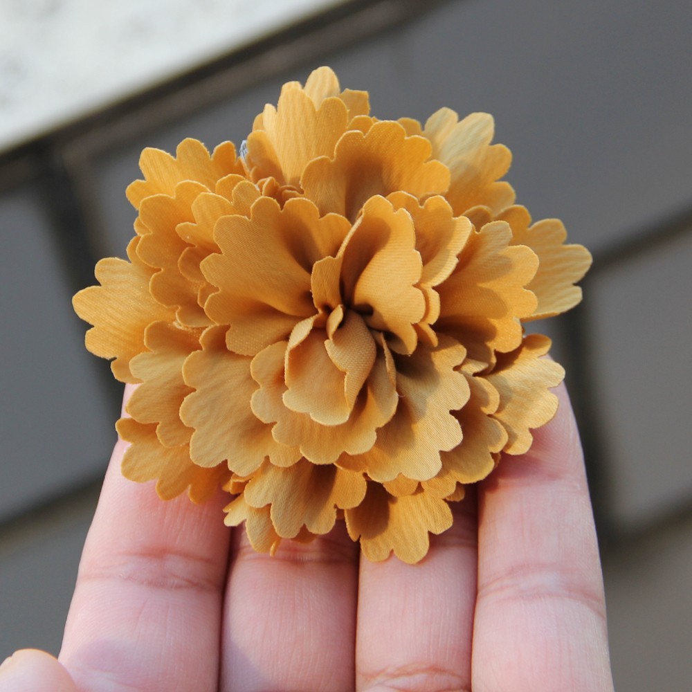 6cm 12Colors Newborn DIY Fashion Chic Shabby Artificial Shaped Fabric Flower