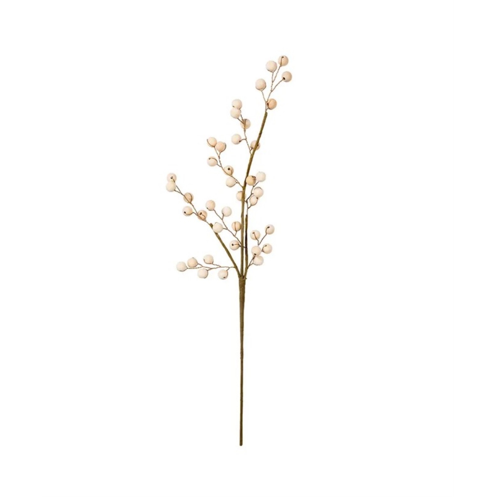 Kurt Adler Christmas Holiday Decor, Wooden Bead Spray, 24″