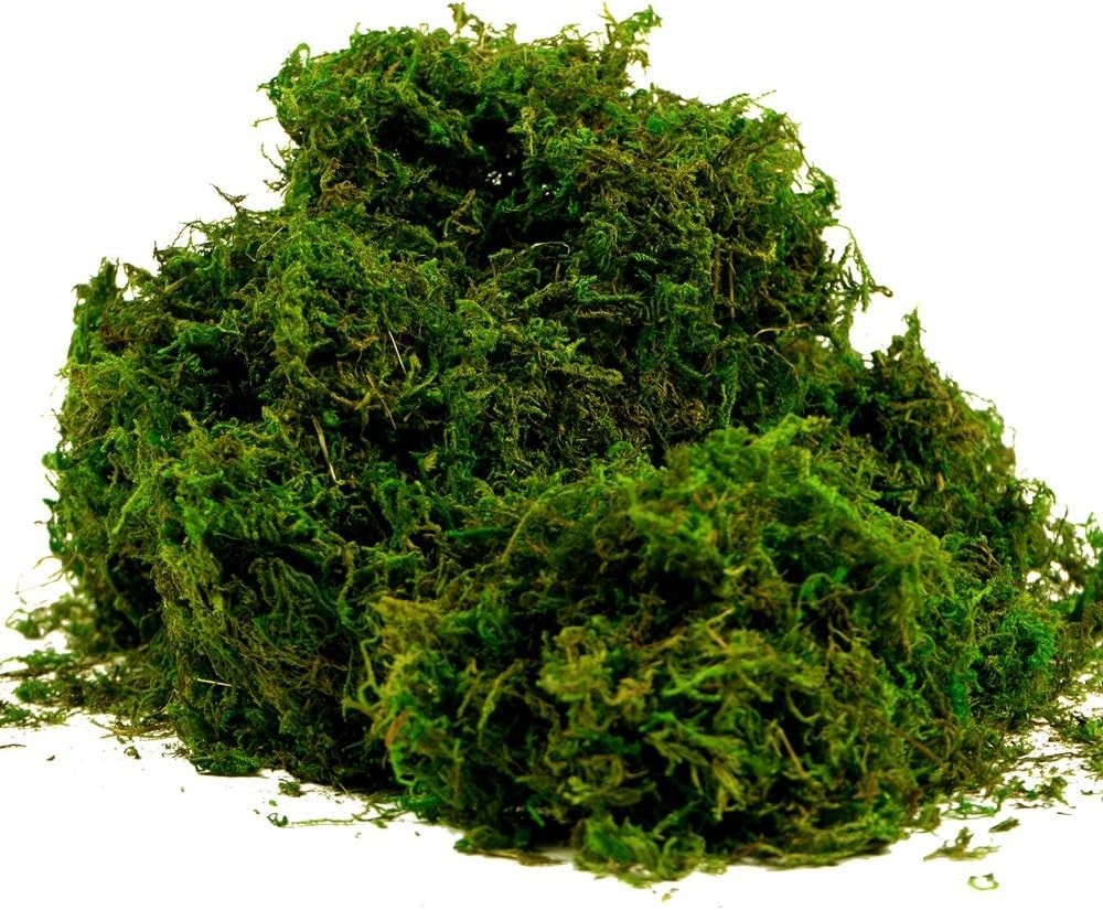 225g Compressed Faux Moss in Fresh Green – Ideal for Centerpieces & Crafts
