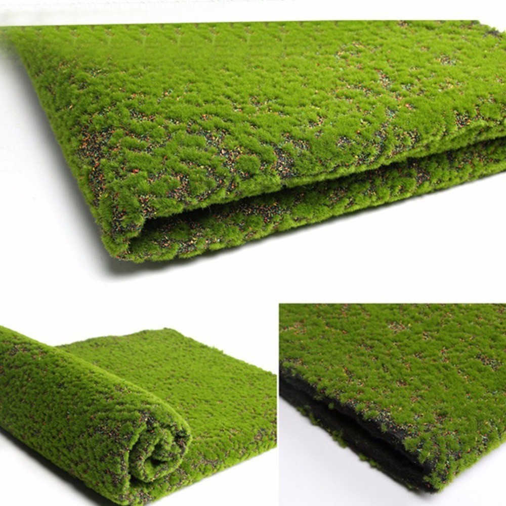 Artificial Turf DIY Grass Mat Miniature Landscape Decor Moss Lawn Background