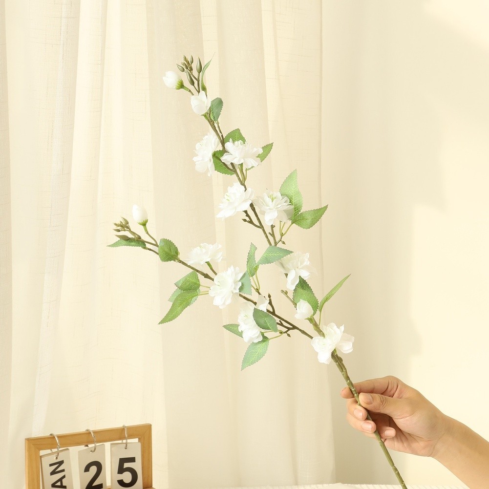 Artificial Camellia Flower 27.56in for Wedding Table Decor Outdoor Use