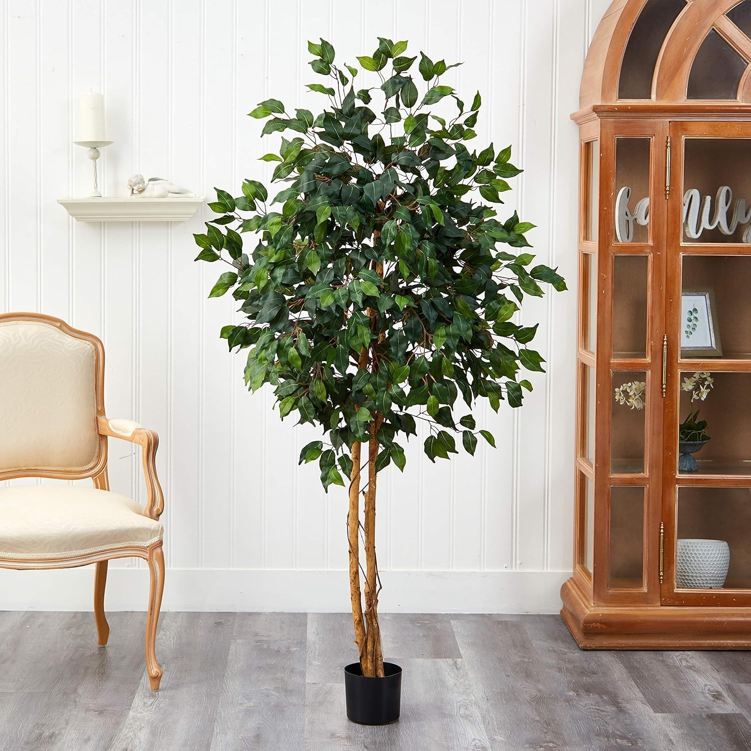 Realistic 5ft Indoor Ficus Tree with Bendable Branches – Perfect for Any Room*