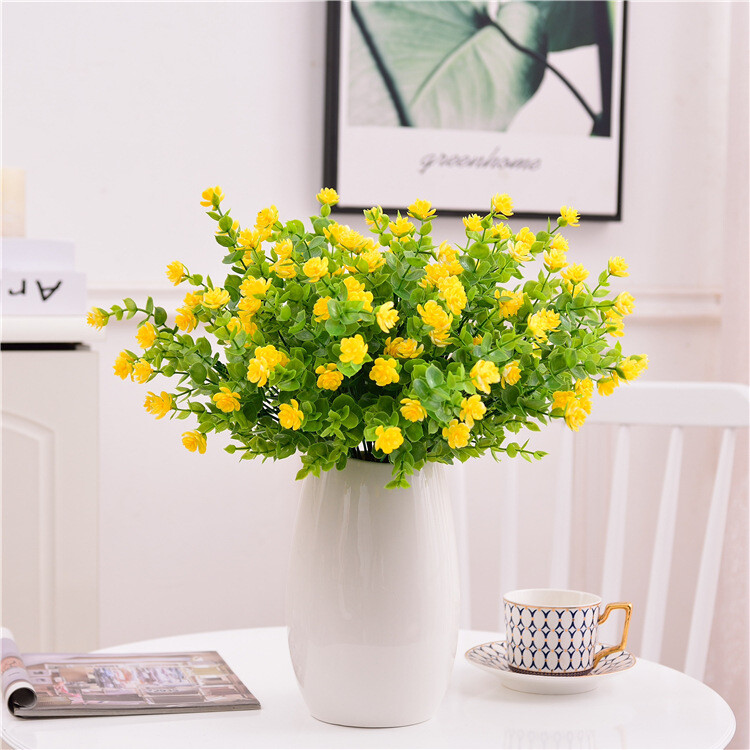 4 Pcs Artificial Fake Flower Lotus Home Decoration Outdoor UV Protection Floral