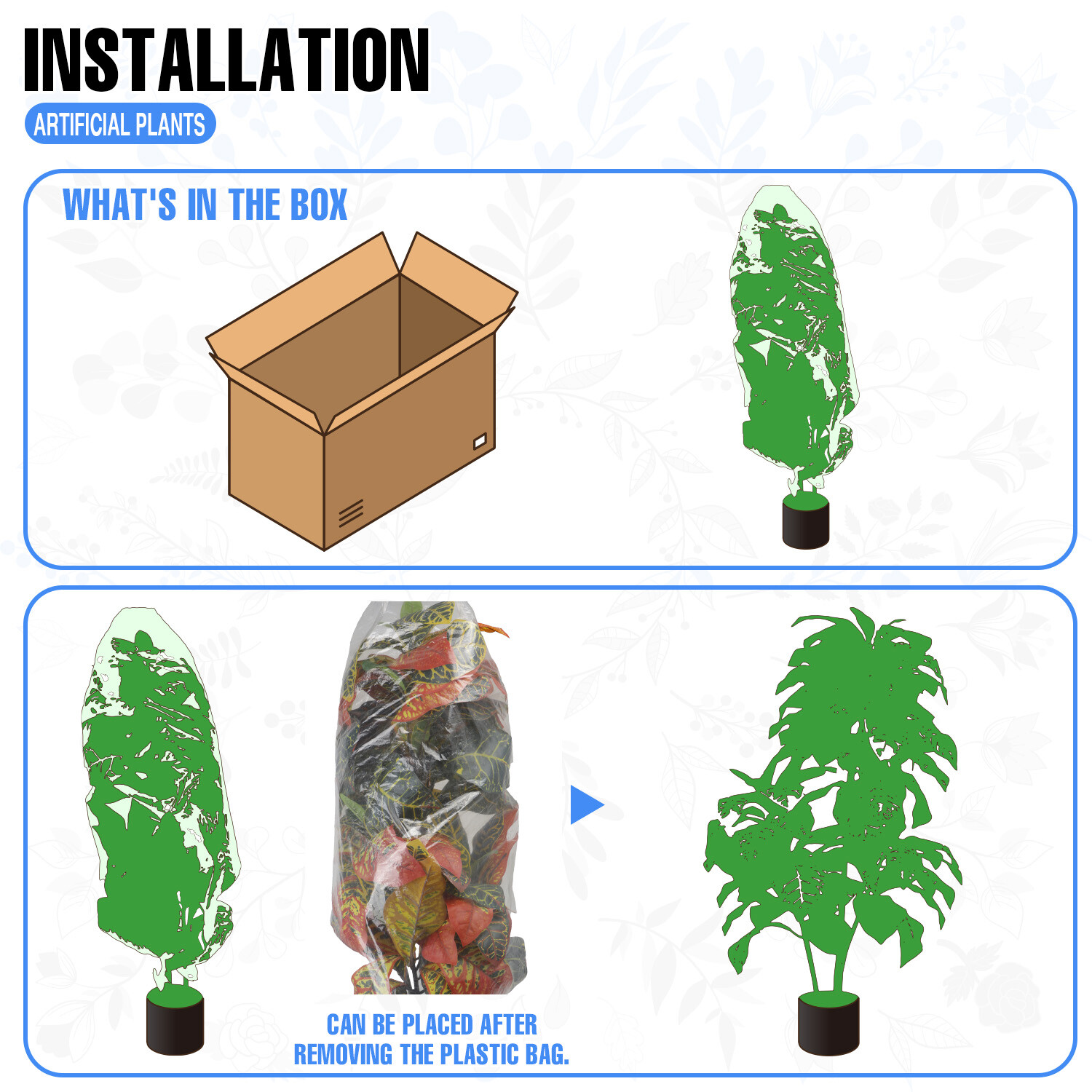 Artificial Fall Tree with Plastic Nursery Pot For Home Office Christmas Decor