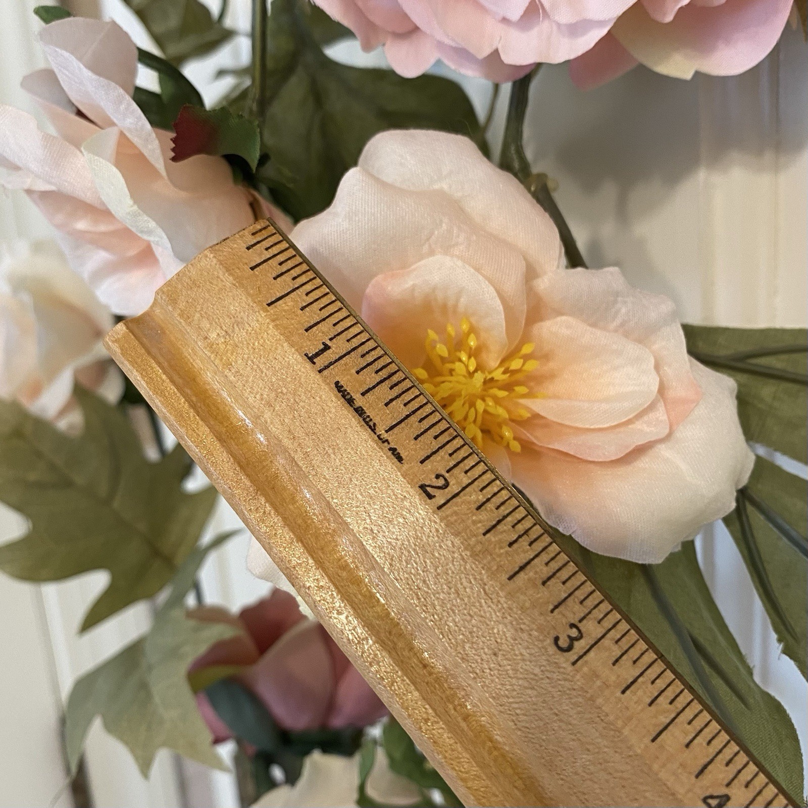 2 Artificial Pink Peony & Rose 6Ft Garland Shower Party Arch Table Runner Flower