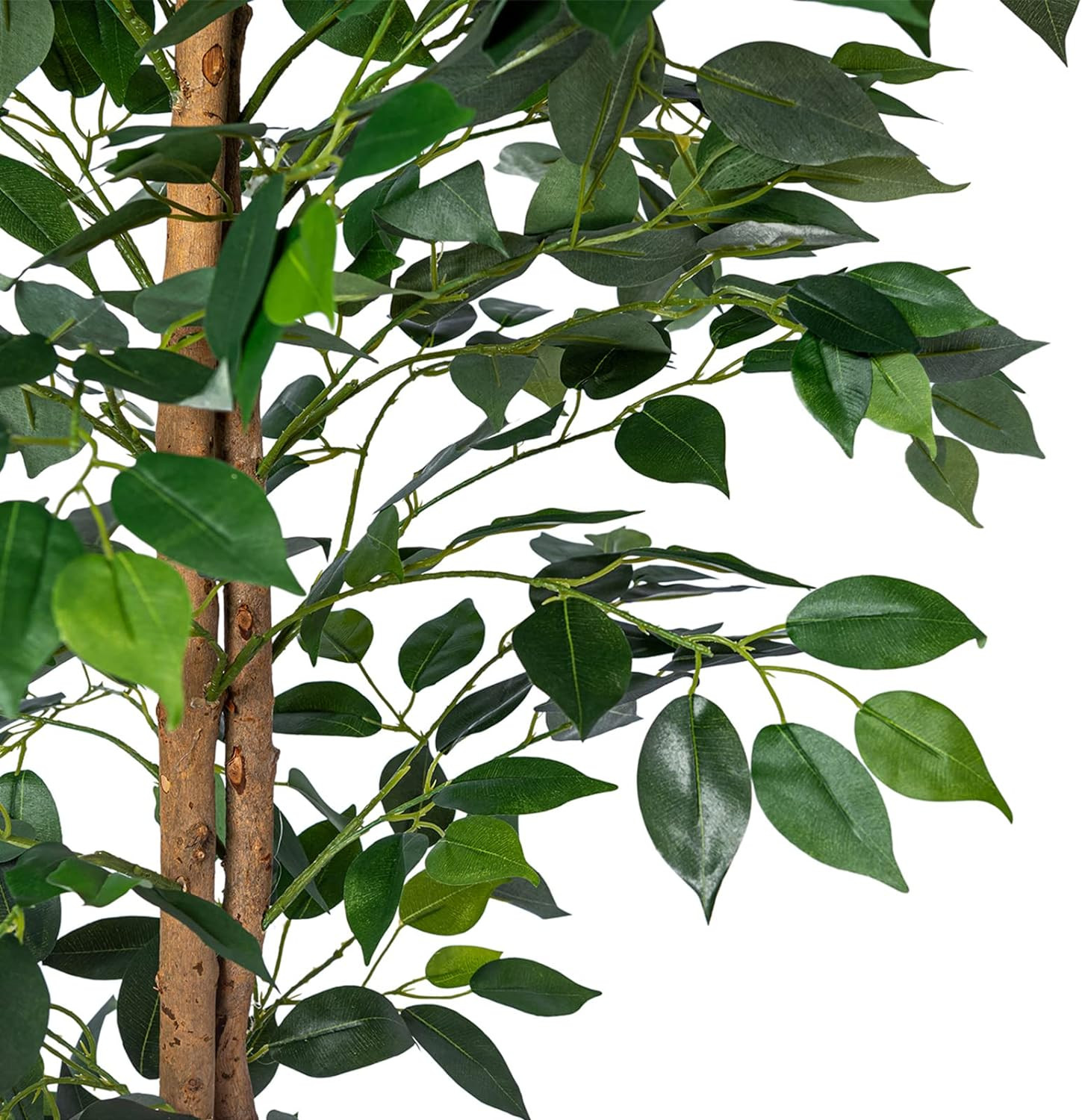 2Pack 4FT Realistic Artificial Ficus Trees for Home & Office Decor