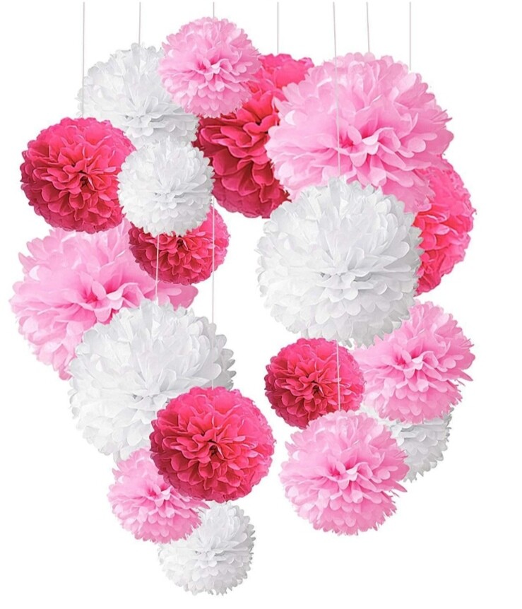 5cm 10cm 15cm 20cm Wedding Decorative Home Decor Tissue Birthday Decoration Flow