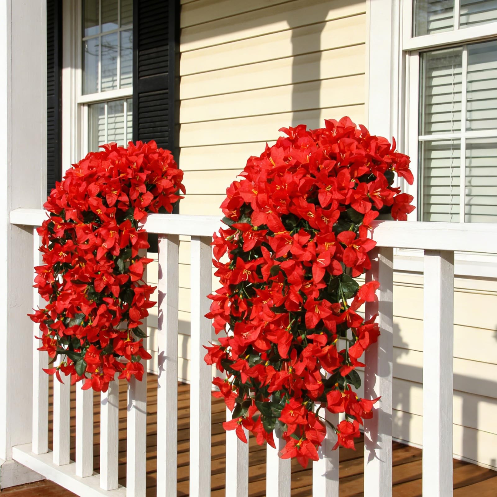 Faux Bougainvillea Artificial Flowers Plants for Outdoor Outside Summer UV Re…