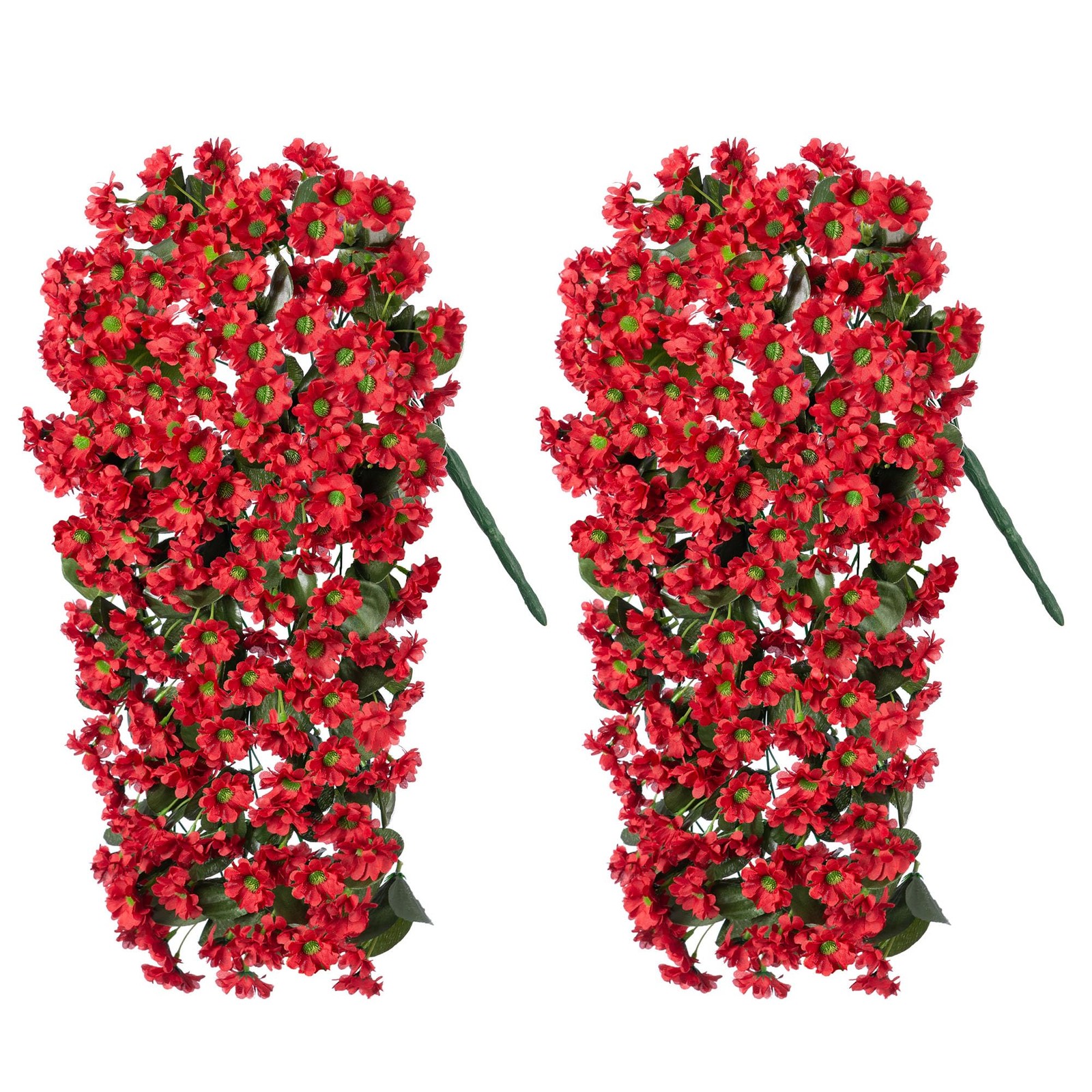 INXUGAO Artificial Fake Hanging Flowers Plants for Outdoor Summer Decoration,…