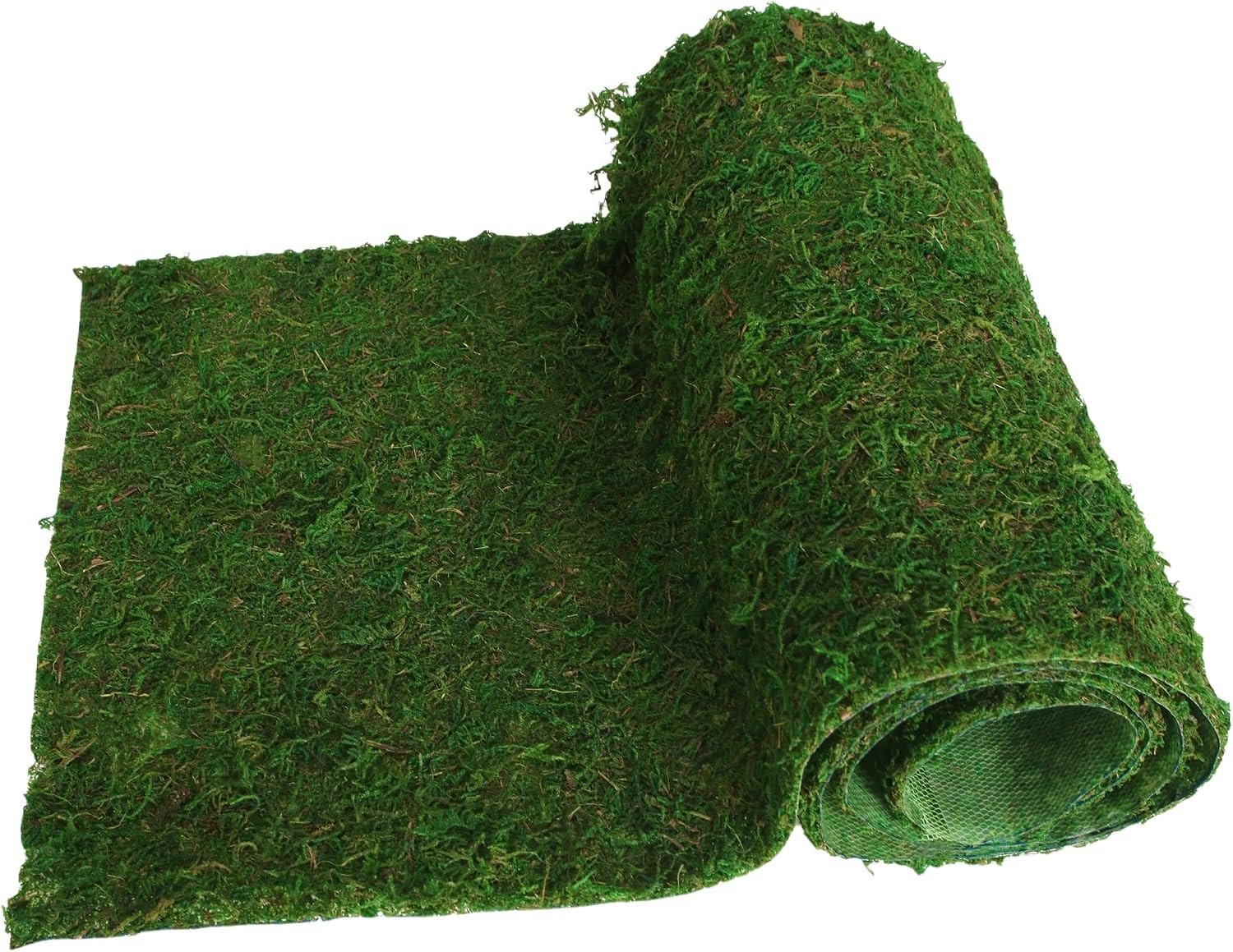 USMOLA Moss Roll, Dried Moss for Crafts, Moss Table Runner for Fairy Gardens, We