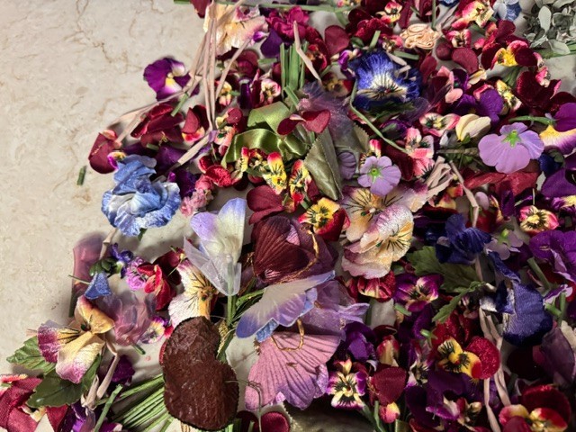 LOT Artificial Small Flower Joblot Mix Floral Craft Flowers Multicoloured G21