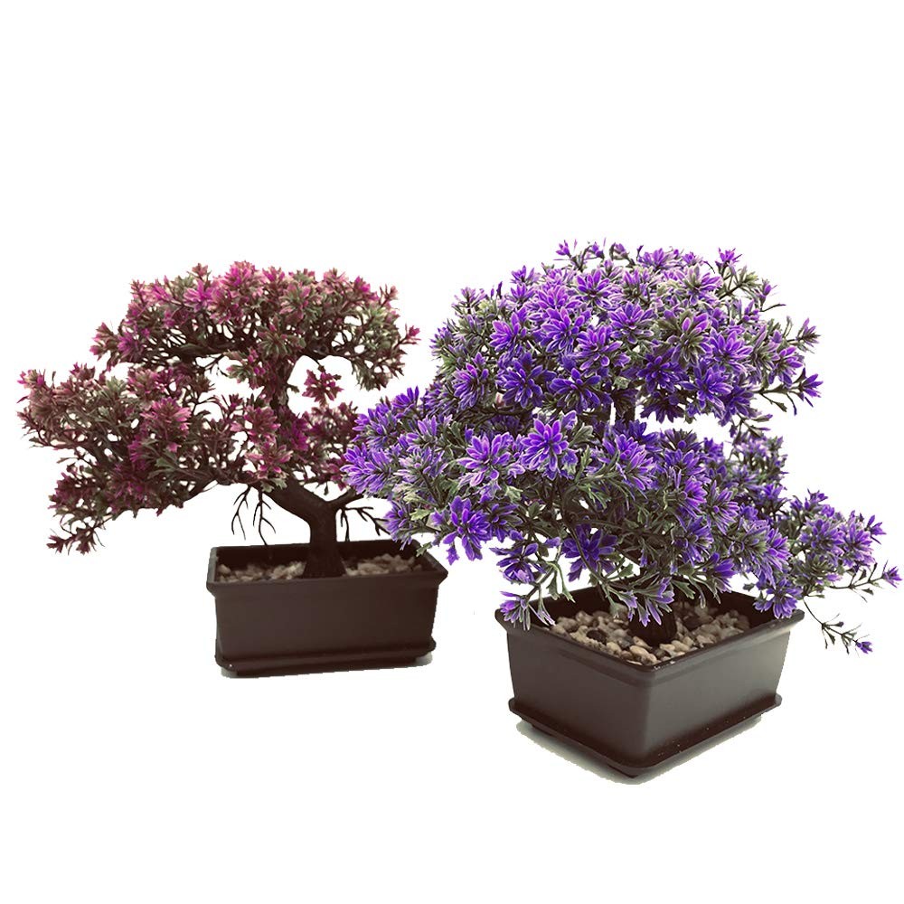 Artificial Japanese Pine Bonsai Tree Fake Plant In Pot Zen Garden Decor