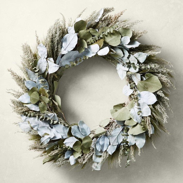 Painted Salal and Eucalyptus Wreath-Williams Sonoma|41784