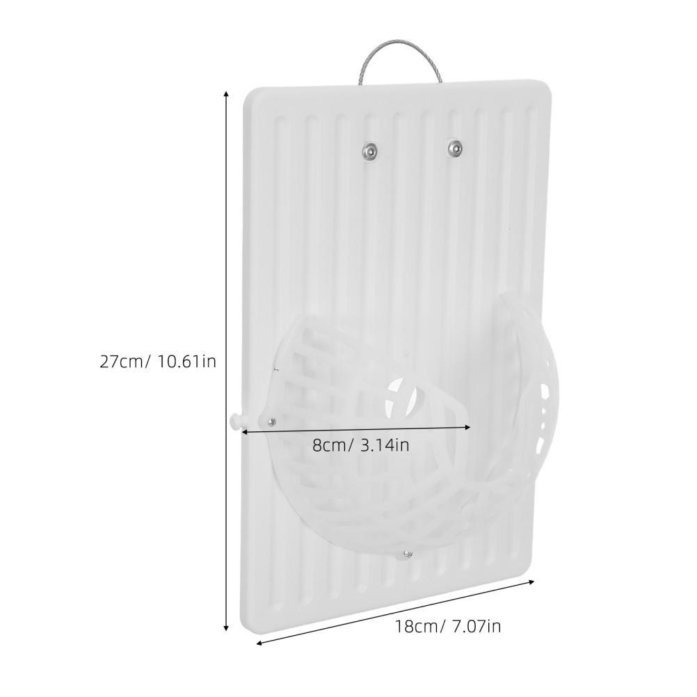 3 Set of 1 White Plastic Plant Mounting Board Fern Mount Vertical Wall Planters