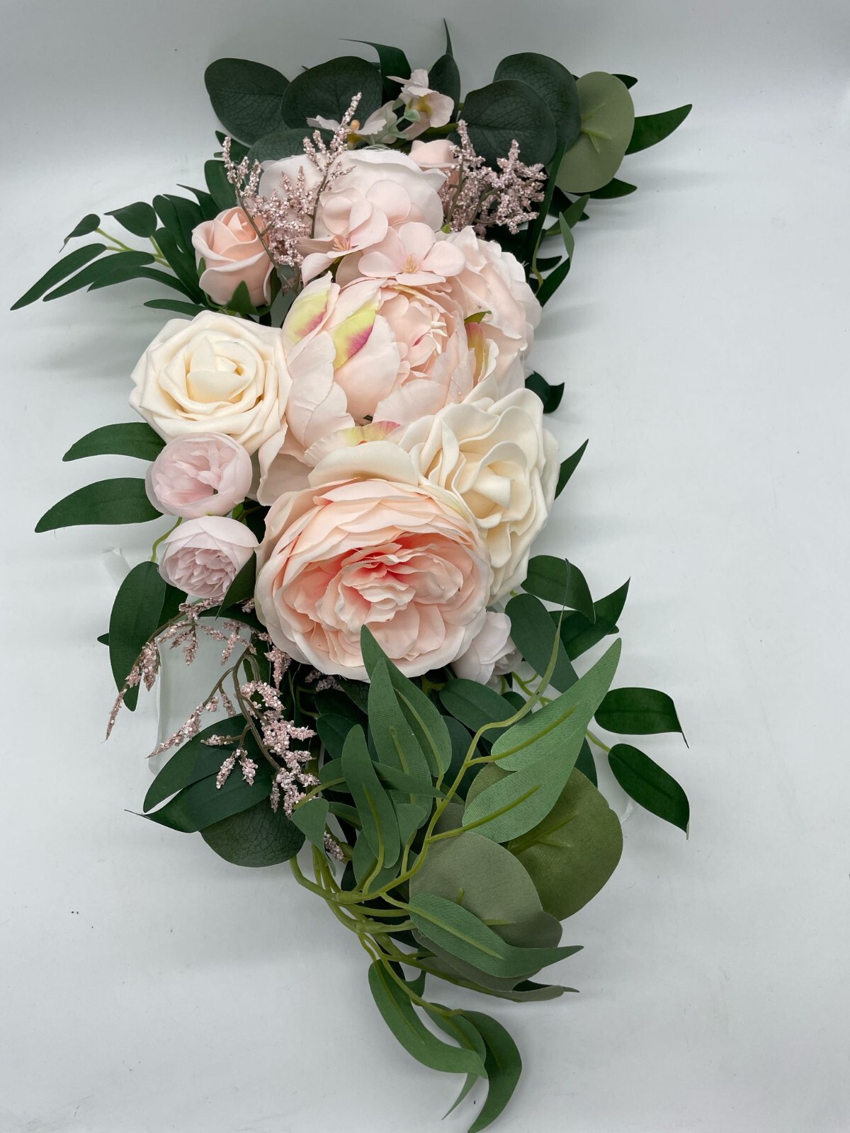 Floroom Arch Flowers with Drapes Kit (Pack of 4) – 2pcs Artificial Blush Pink