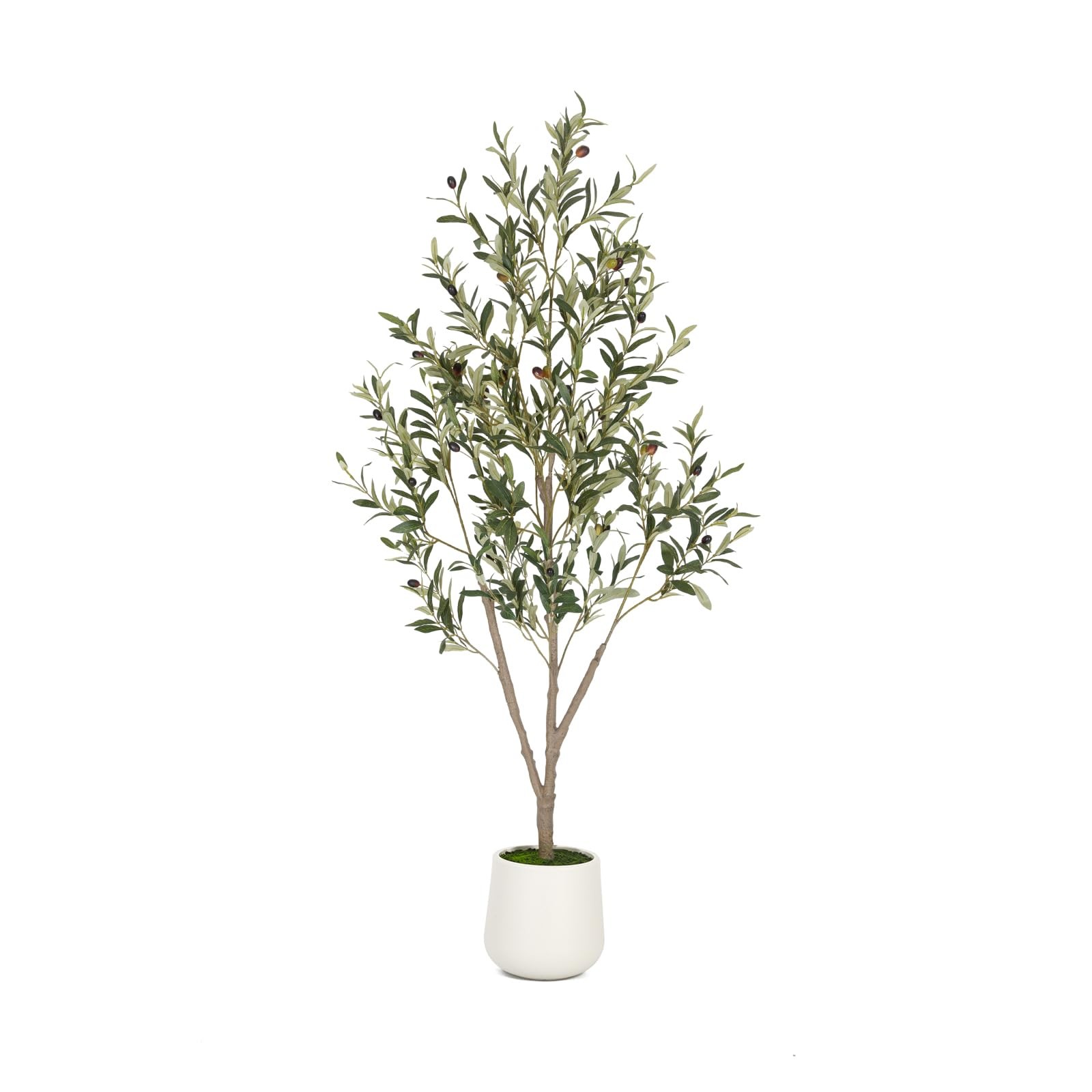 Artificial Olive Tree Faux Indoor Plant with Planter for Home Office Decor