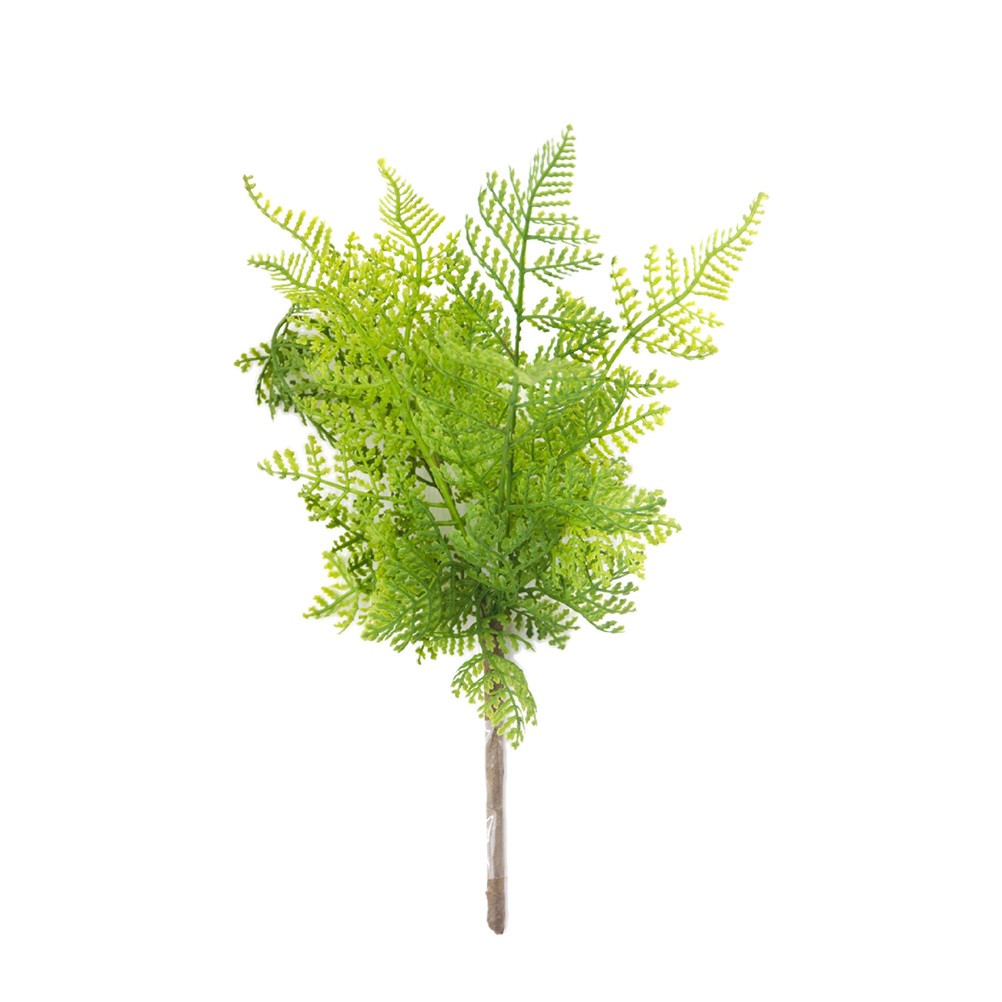 2Pcs Fake Fern Plant Light Green for Rustic Event Decor Tabletop Wall Display