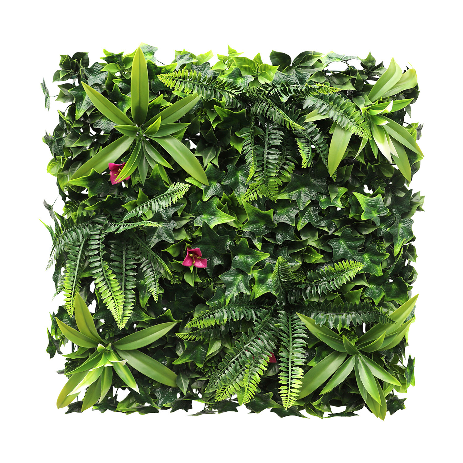20″x20″ Artificial Faux #7 3D Mixed Panel Leaf Privacy Fence Screen Decor Hedge
