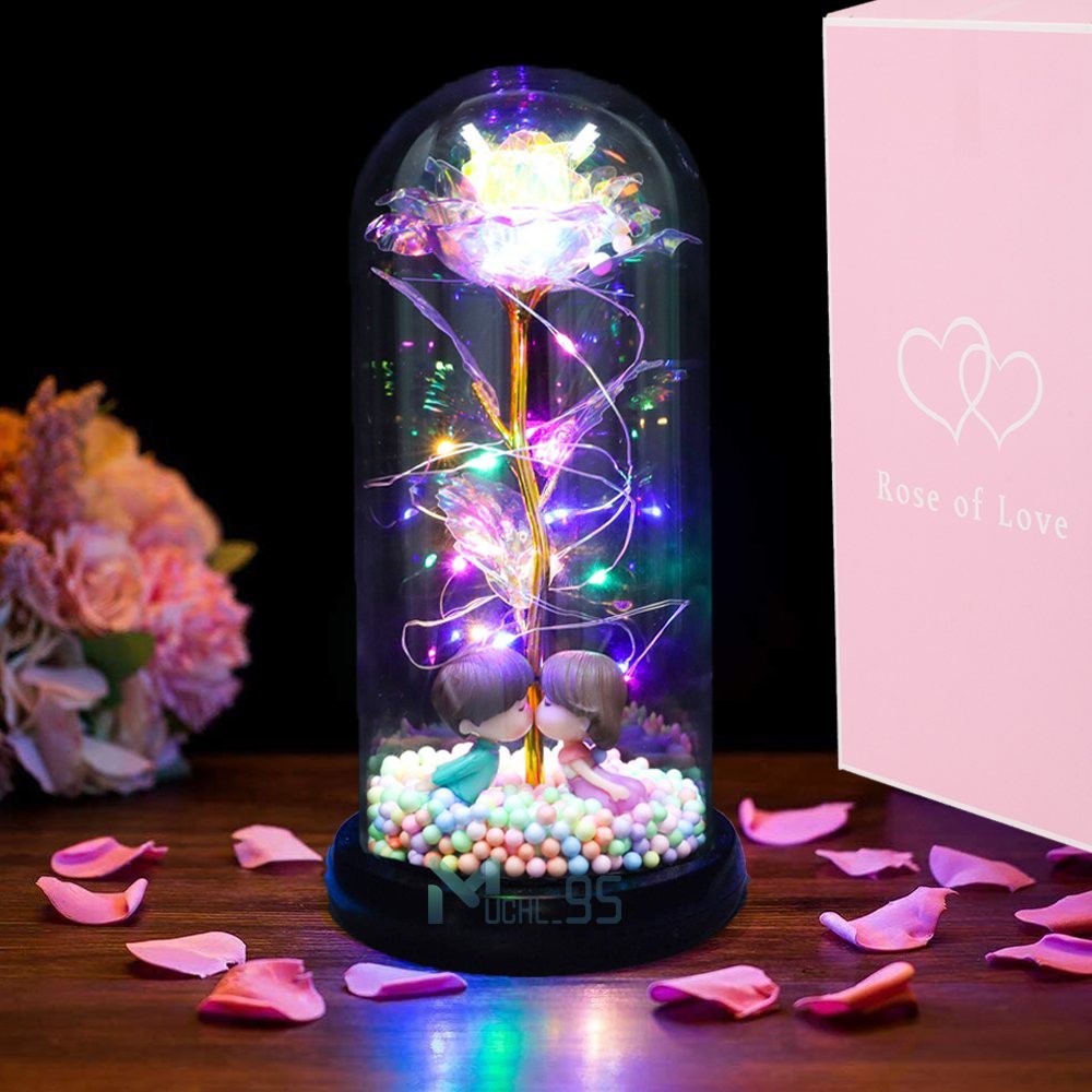 Christmas Rose Gift for Her Women Girlfriend Wife Valentines Birthday Presents