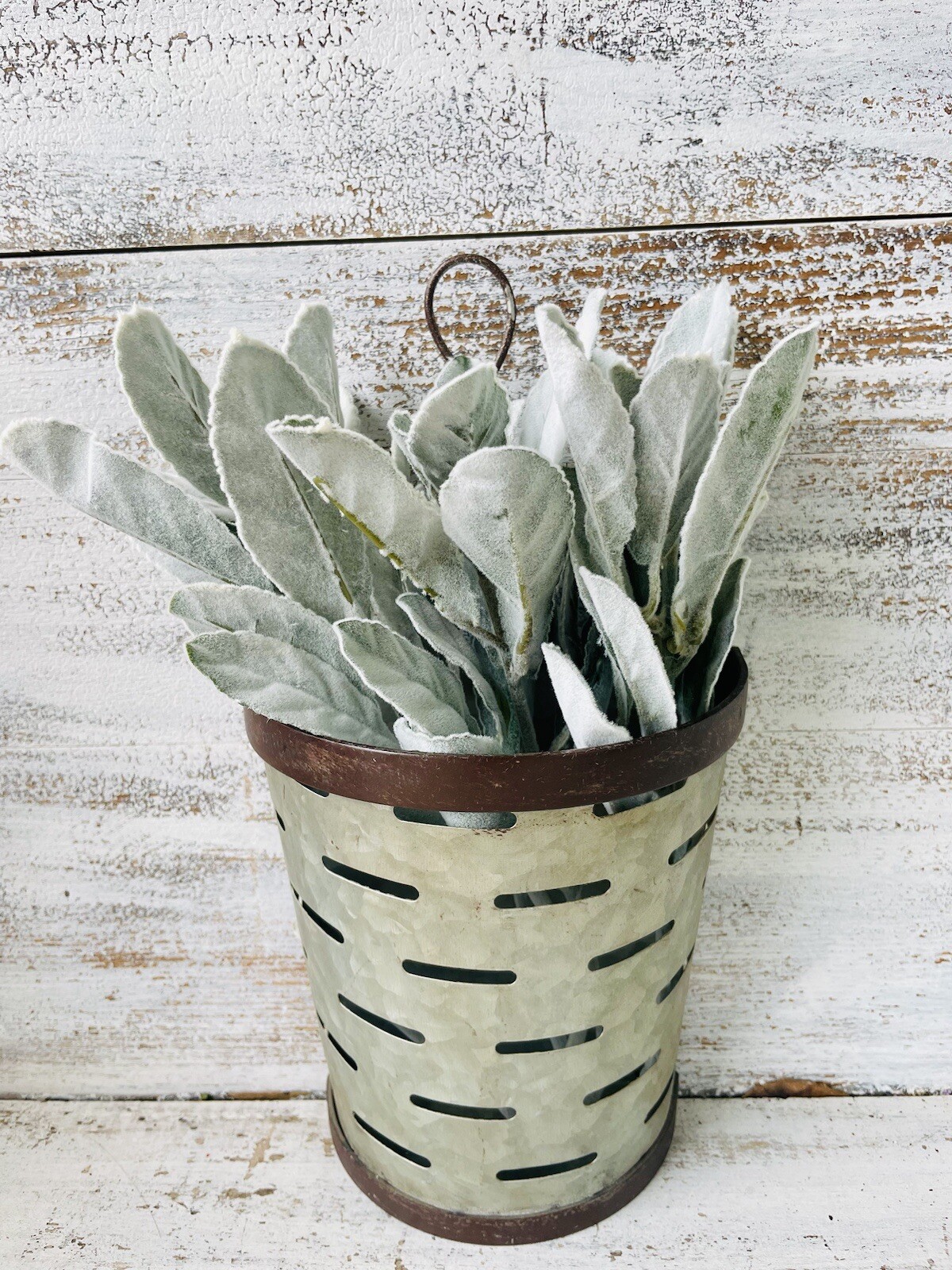 Frosted Lamb’s Ear Pick, 15” Bundle Of 3 Floral Arrangements Greenery New