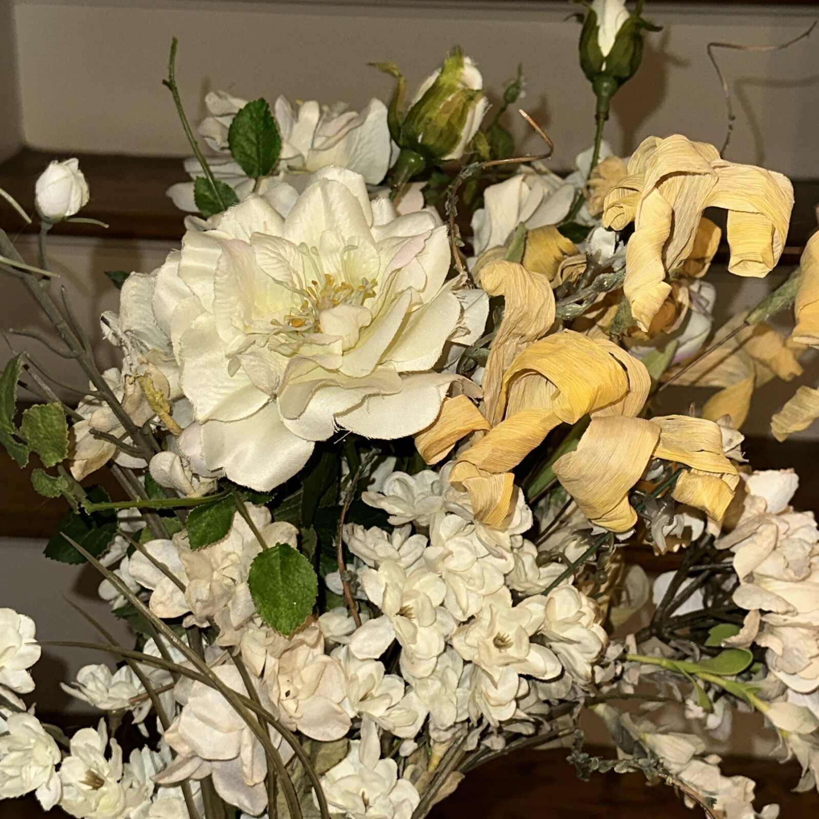Camilla Rose Neutral Flower Stem Picks Arrangement Vase NOT Included ❤️Hang3