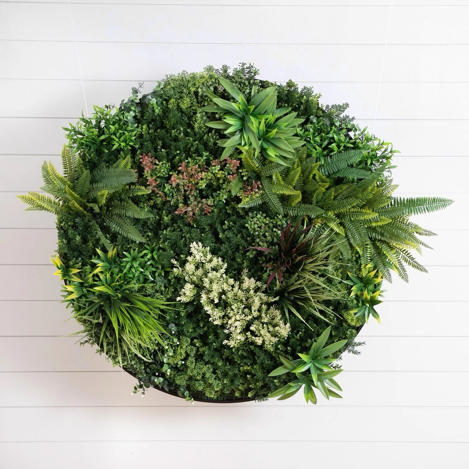 38” UV Resistant Amazon Rainforest Artificial Living Wall Art Panel With Frame