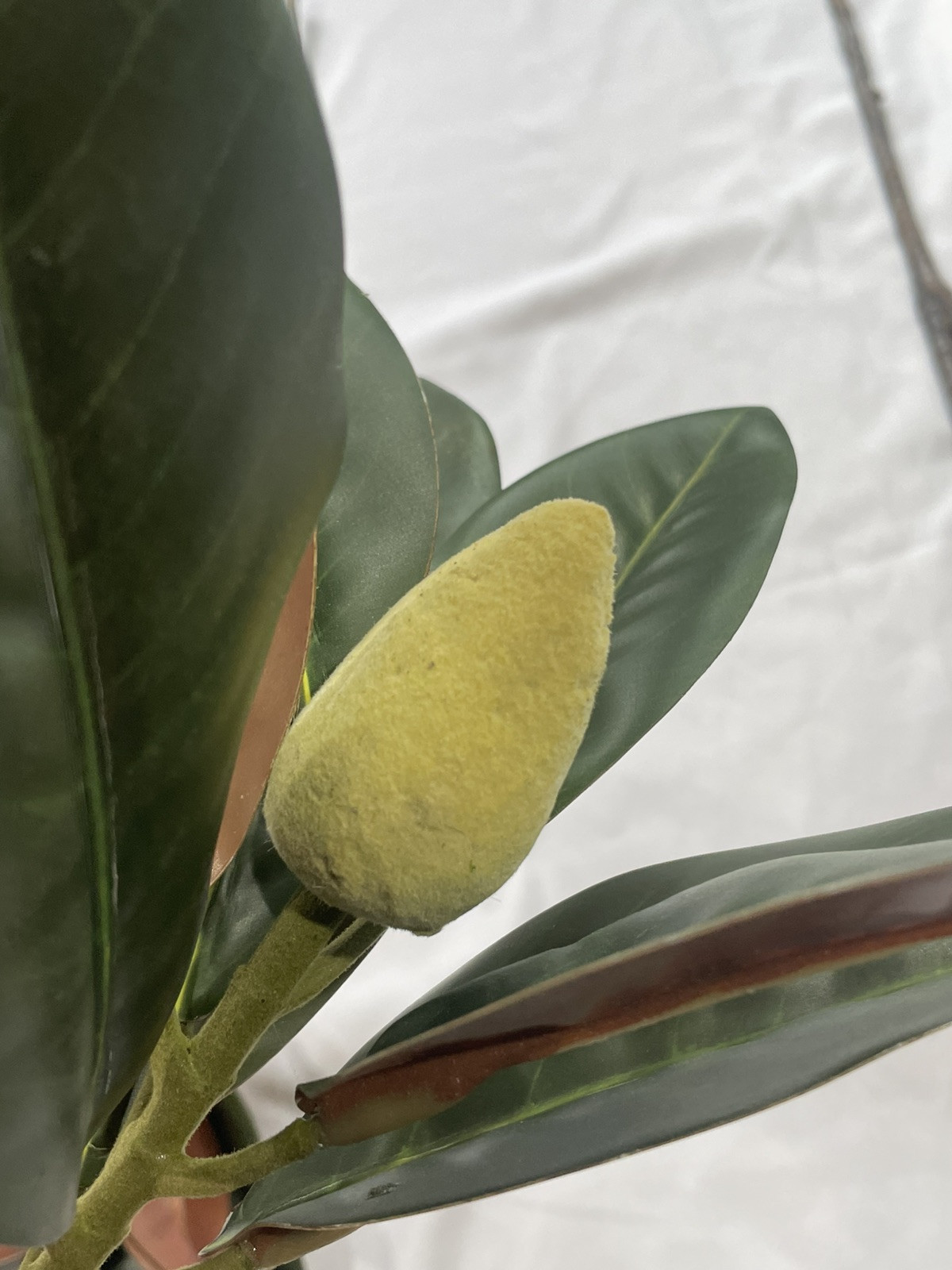 3 Pcs Magnolia Artificial Leaves Branches Faux Magnolia Leaf with Long Stems