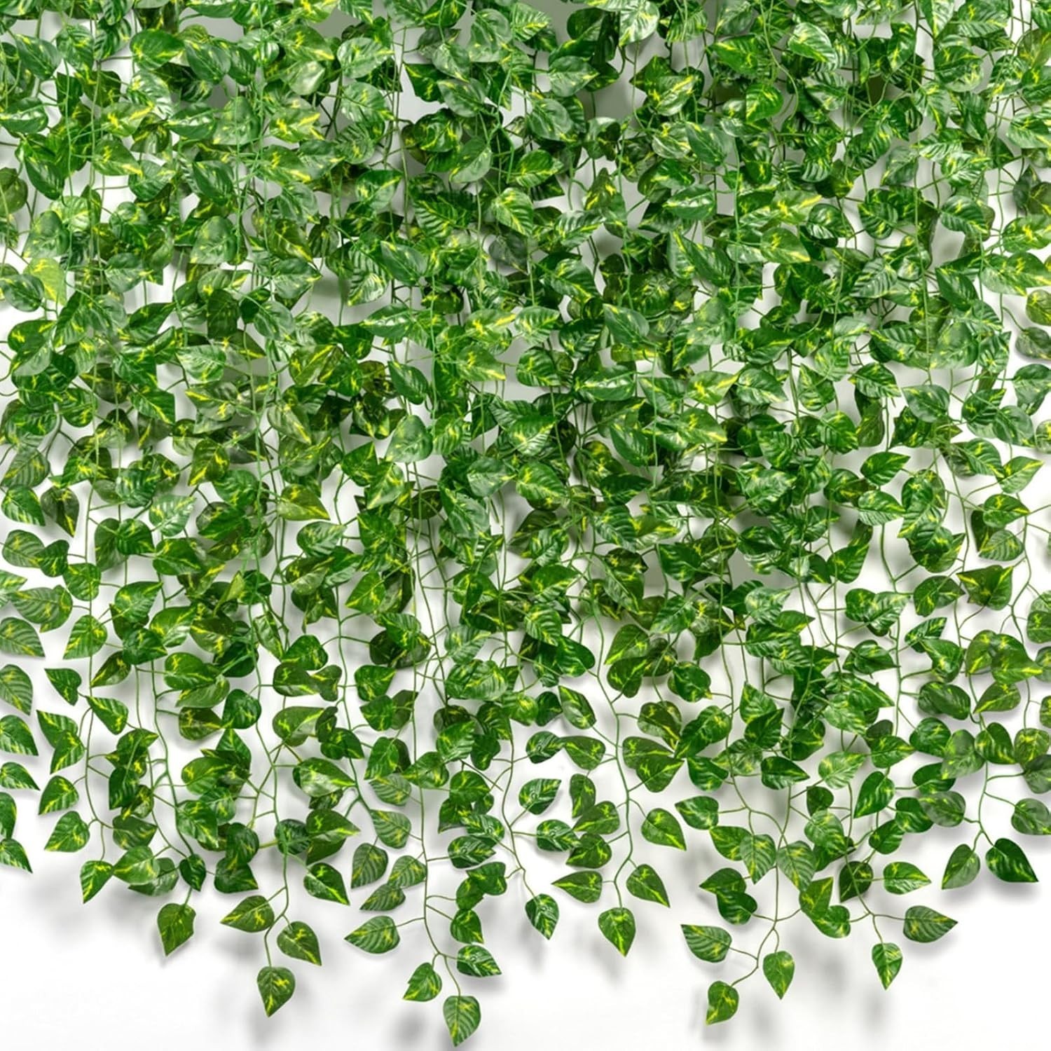 Artificial Ivy Vines Set – 72 Count, 7 Ft Each, UV Resistant