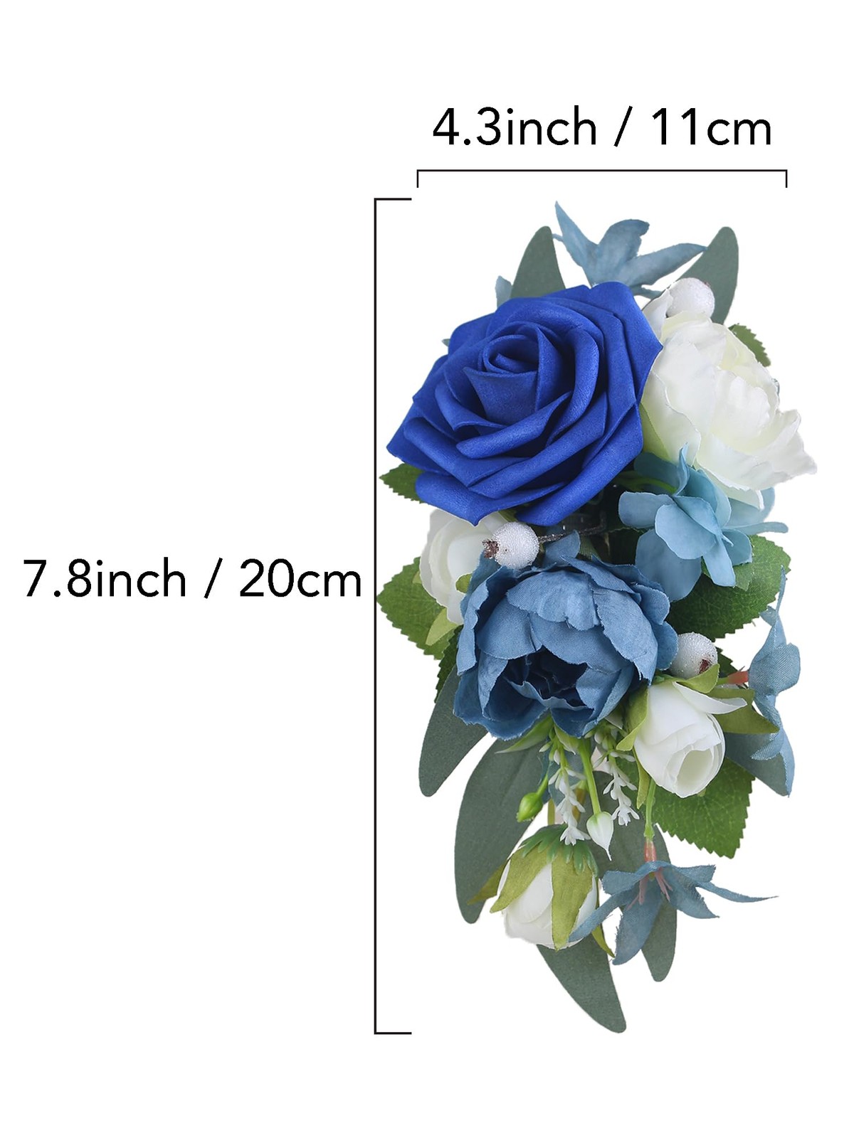 1 PCS Floral Shoulder Corsage Navy Blue Mother Of The Bride Wedding Prom