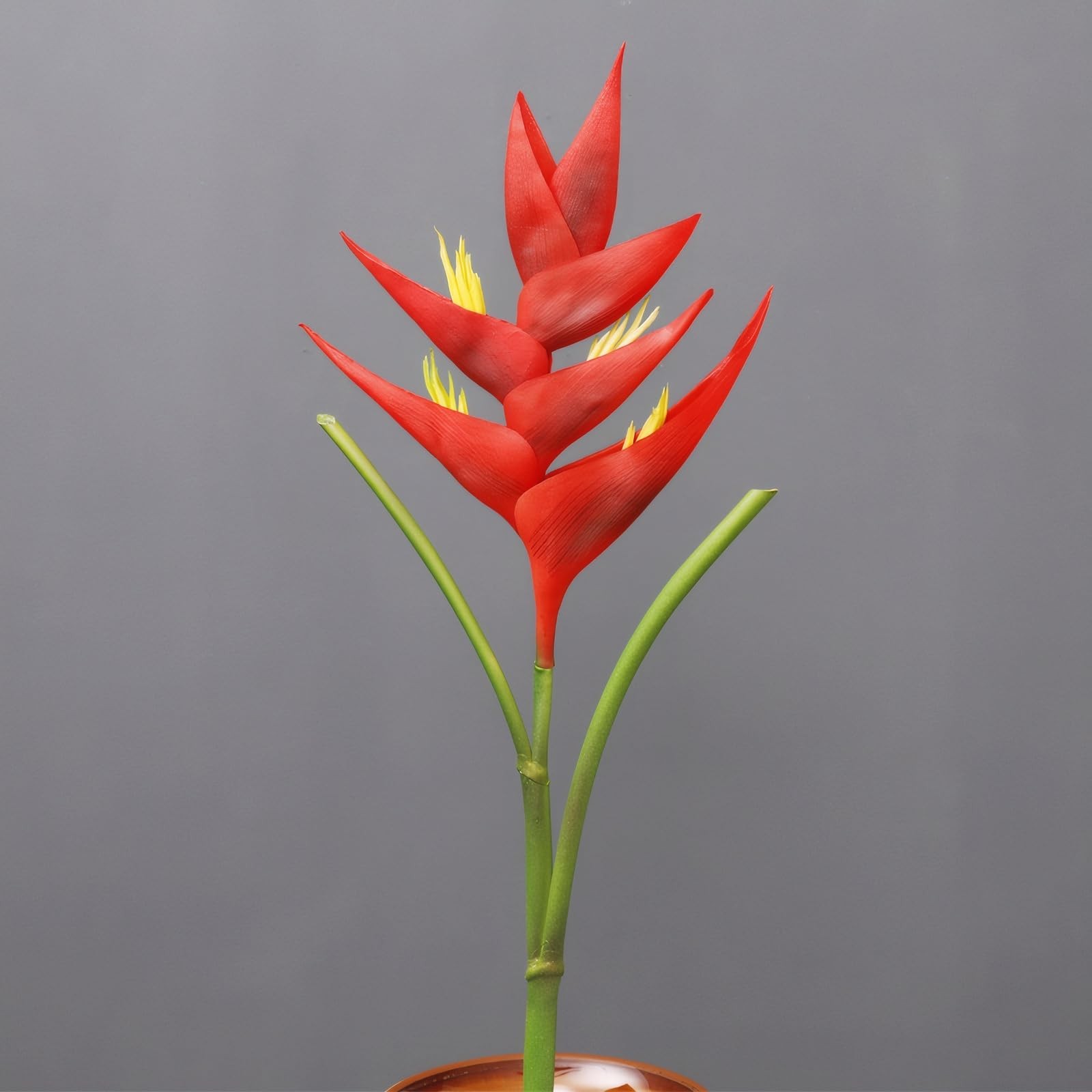 2pcs Artificial Heliconia 33.5″ Faux Bird of Paradise Fake Tropical Flowers f…