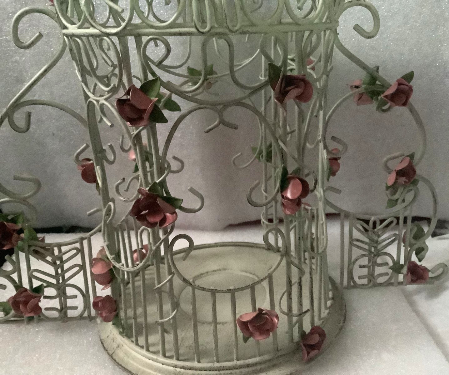 PartyLite Rose Garden Gazebo Candle Holder