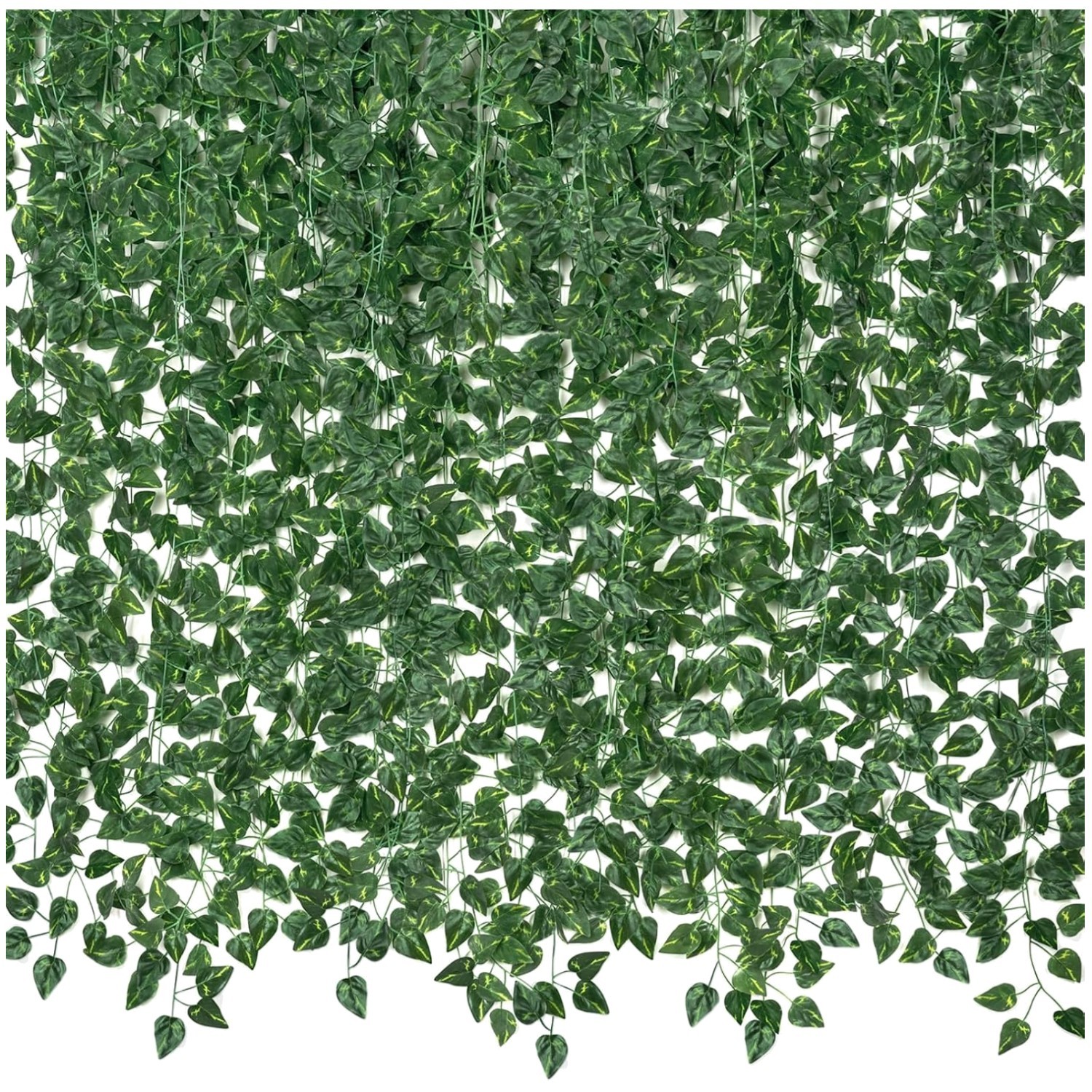 Fake Vines Greenery Leaves – Aesthetic Home Decor, 96 Count