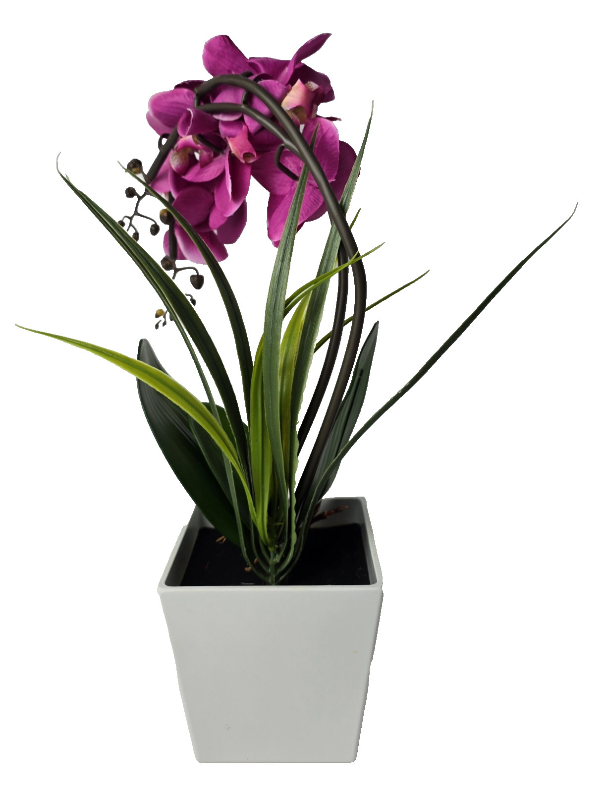 NEW Homeseasons Artificial Orchid w/ LED Lights & Timer 16″ Tall Original Box
