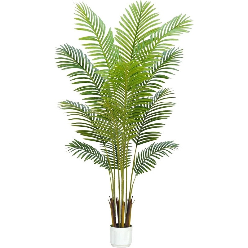 Realistic Artificial Palm Tree Indoor Faux Plant Easy Care Home Decor Gift New