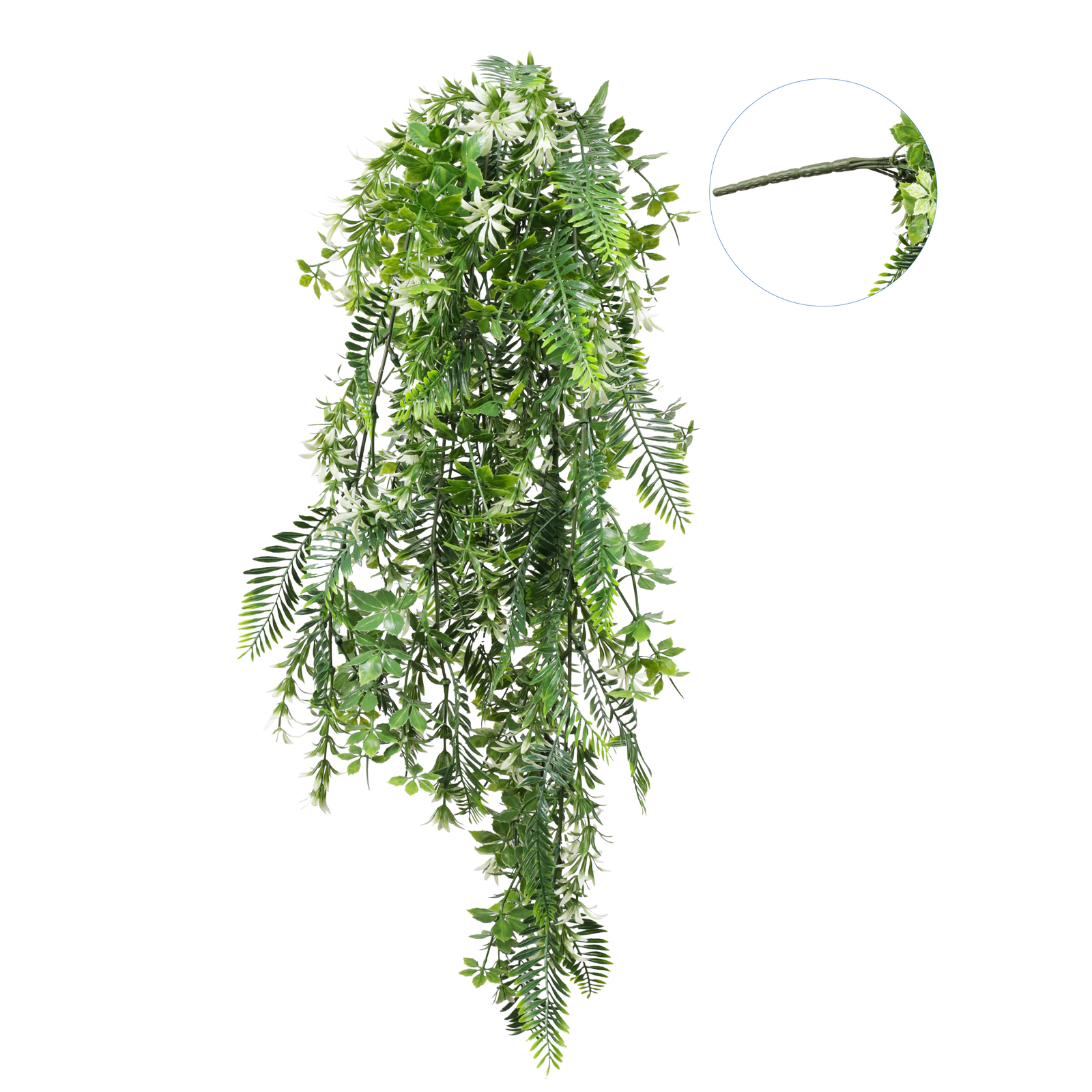 Artificial White Flowers Fake Plant Branches Hanging Decor Outdoor Wedding Home