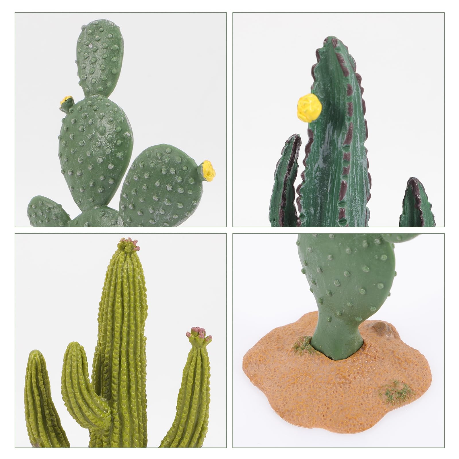 3Pcs Mini Cactus Ornaments Artificial Cactus Plants Fake Plant Figurines 5.31…