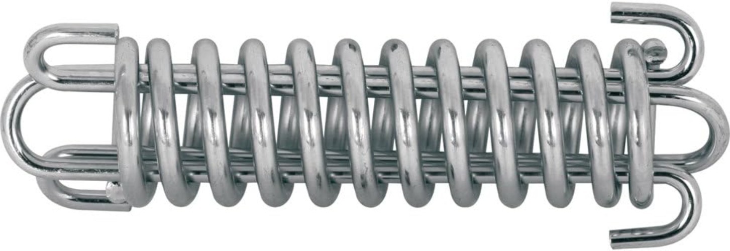 Versatile Nickel-Plated Porch Spring – 1-9/16″ x 7-3/4″ with Strong Spring Steel