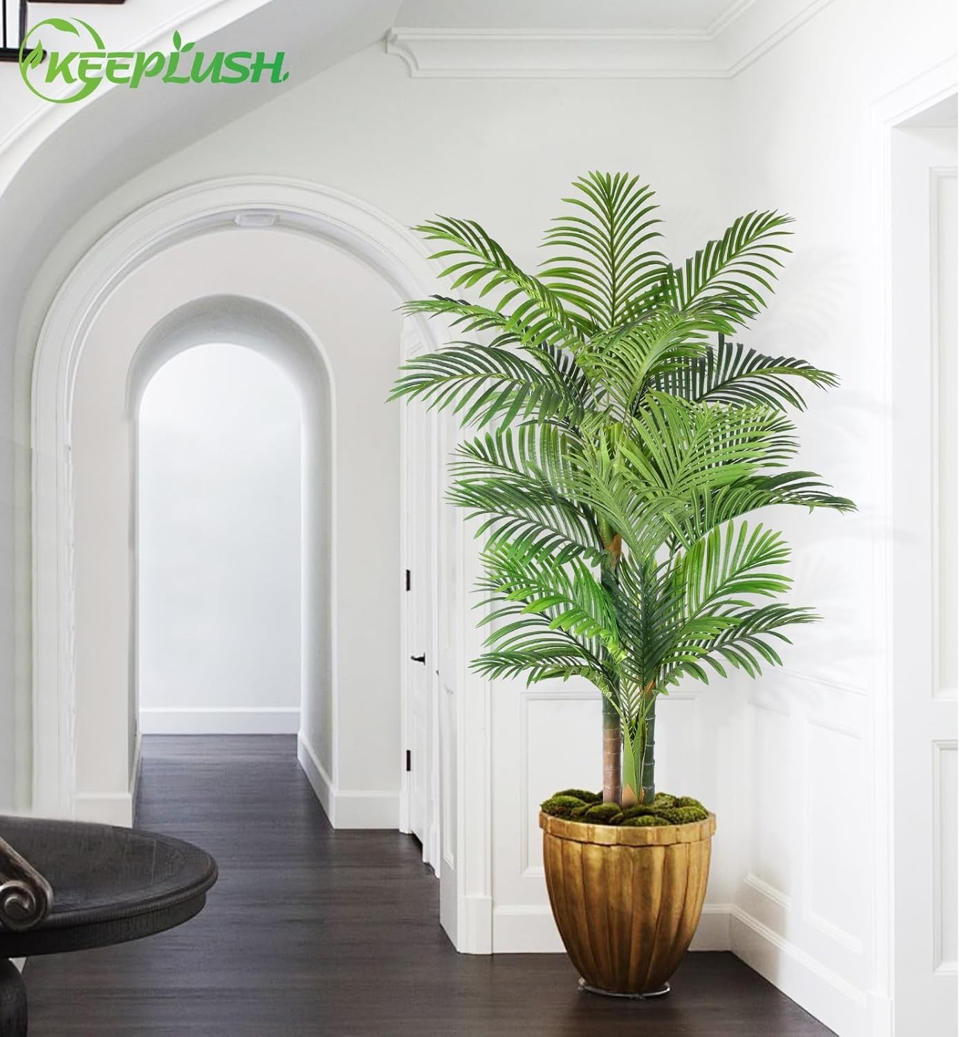 Elegant 6ft Tall Artificial Palm Tree – Adjustable Leaves for Custom Look