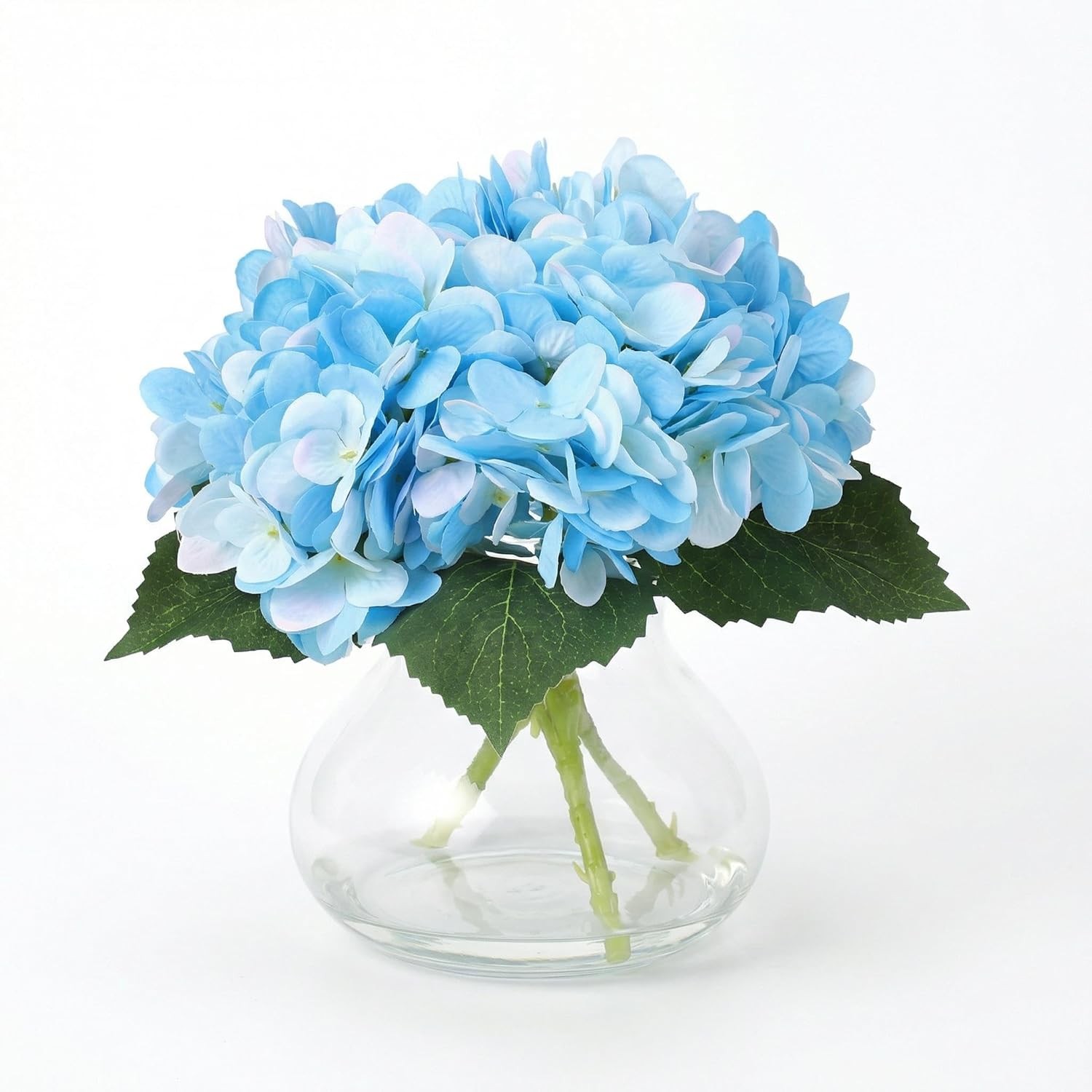 Artificial Silk Flower Arrangement w/ Glass Vase Faux Water Table Wedding Decor