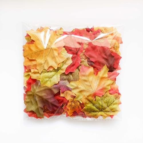 Separated Fake Fall Leaves Artificial Autumn Maple Leaf Room Decor for Home Part